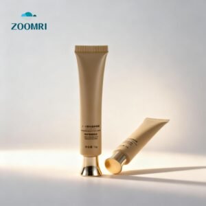 D19mm  PE custom cosmetic tube packaging with long tip applicator and metallic screw cap