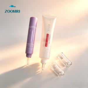 D19mm D25mm PE tube with long dropper and transparent screw cap for serums and oil-based skincare products