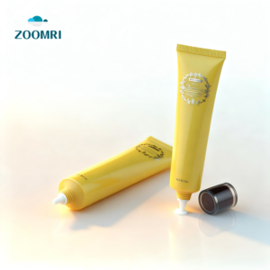 D19mm colored PE tube screen printing with gold stamping, equipped with a separate pointed tip, acrylic cap