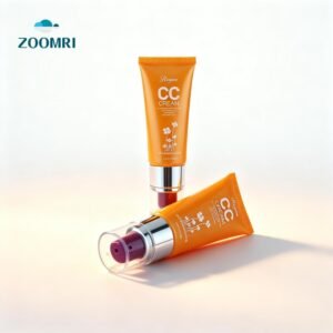Zoomri D30mm airless Pump Head Tube with Colored Tube, Colored Transparent Cap & Silk Screen Printing