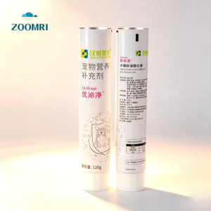 D13-35mm Aluminum tube with offset printing silkscreen printing with screw cap for pet food, hair dye, glue