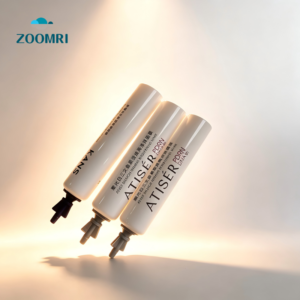 D16mm PE tube with screen printing equipped with a breakable sealing cap suitable for storing face masks