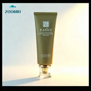 D40mm PE cosmetic colored tube with silk screen printing with luxurious acrylic screw cap 70-160ml