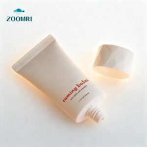 D40mm oval tube PE/ABL/PBL silk screen matte with diamond screw cap high-end skincare and cosmetics packaging