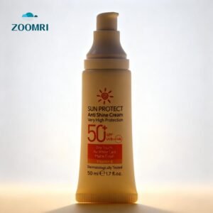 D35mm luxury airless pump head round tube with transparent cap for sunscree