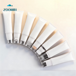D35mm oval tube PE/ABL/PBL with various functional heads, roller brush, comb, and ball applicator
