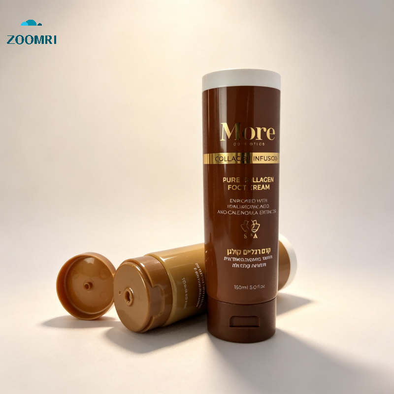 D50mm PE Tube with Offset Printing and Hot Stamping, Oriented Flip Cap for Cosmetic Skincare Packaging - 图片 2
