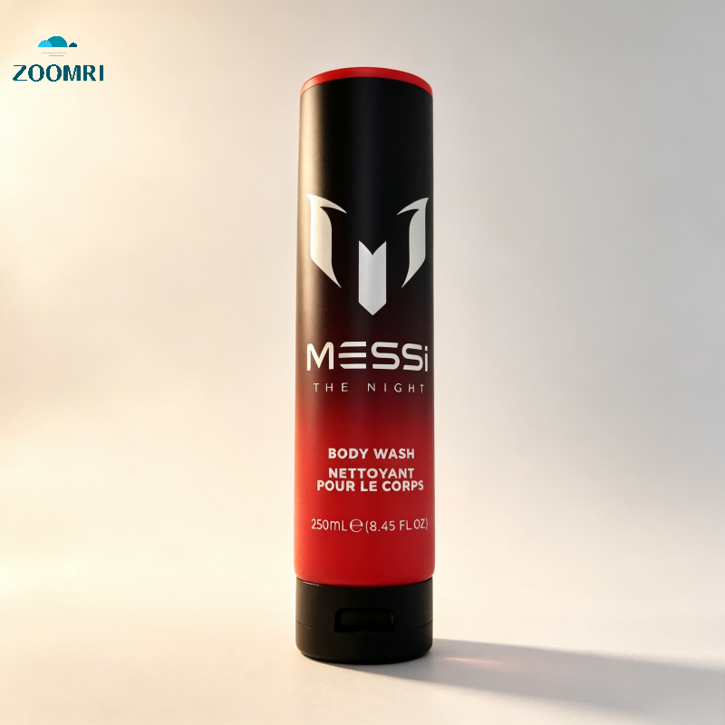 D50mm Red PE Tube | Bold Gradient Offset Printing with Oriented Flip Cap for Cosmetic Packaging - 图片 4