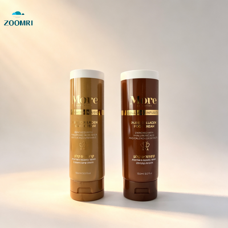 D50mm PE Tube with Offset Printing and Hot Stamping, Oriented Flip Cap for Cosmetic Skincare Packaging