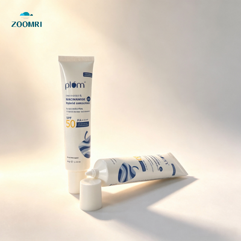 5-Layer D30 Sunscreen Tube with Pointed Tip, 50ml, Precise Dispensing for Light Sunscreen & Base Makeup
