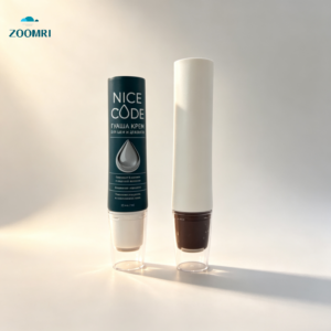 D35 Oval PE Cosmetic Tube with Massage Roller, 50ml Colored Tube Body, Silk Screen Printing for Massage Cream