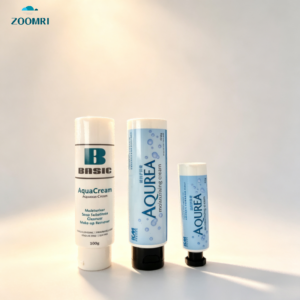 D40 Body D35 Flip Top Cap Cosmetic Plastic Tube | White Tube Offset Printing Custom Packaging